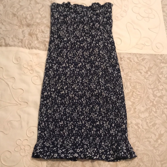 Reformation floral tube mini dress